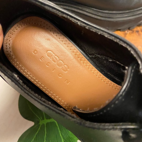 ASOS Platform Laced Combat Boot Platform Oxford - Picture 10 of 11